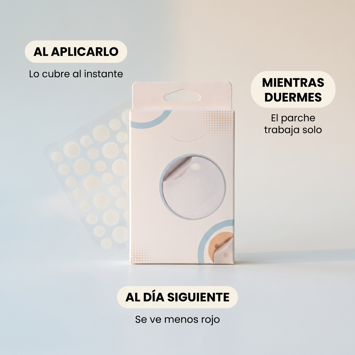 Parches hidrocoloides para el acné – desinflaman el grano