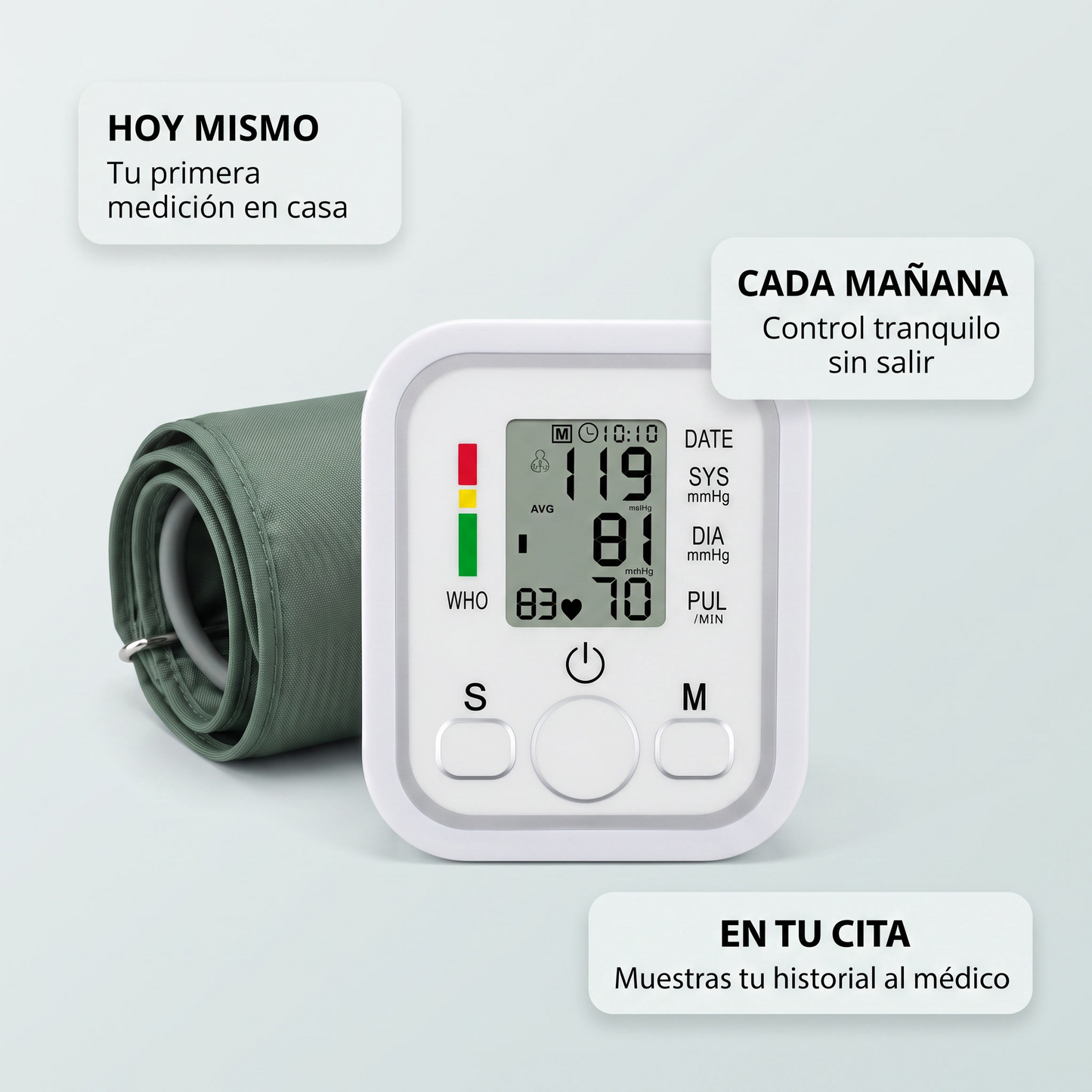 Tensiómetro digital de brazo – Control de presión en casa