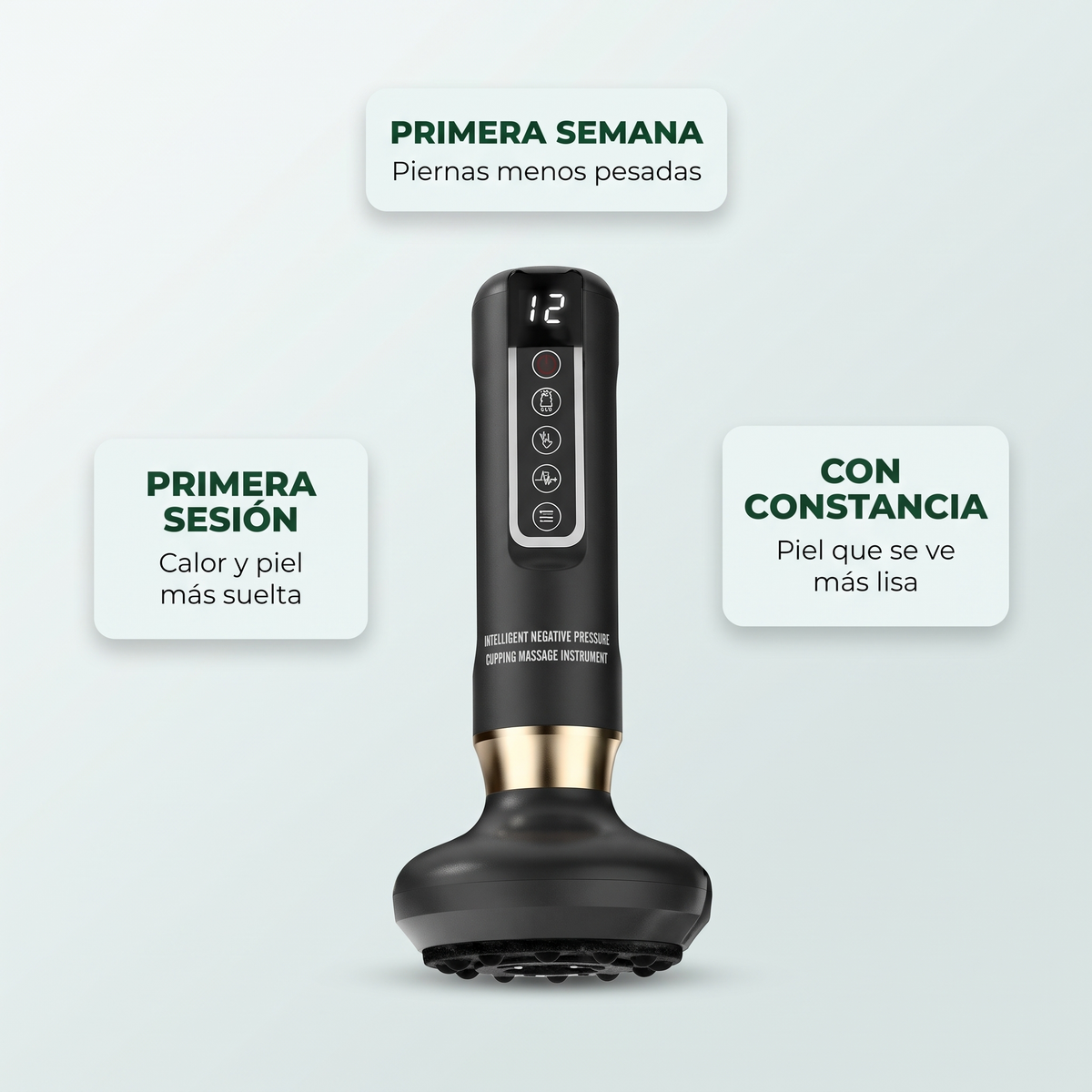 Masajeador eléctrico de ventosas – Anticelulítico con calor