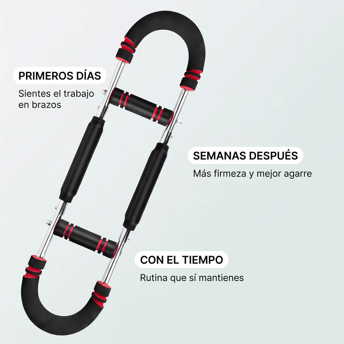 Ejercitador pectoral de resorte – entrena pecho y brazos en casa