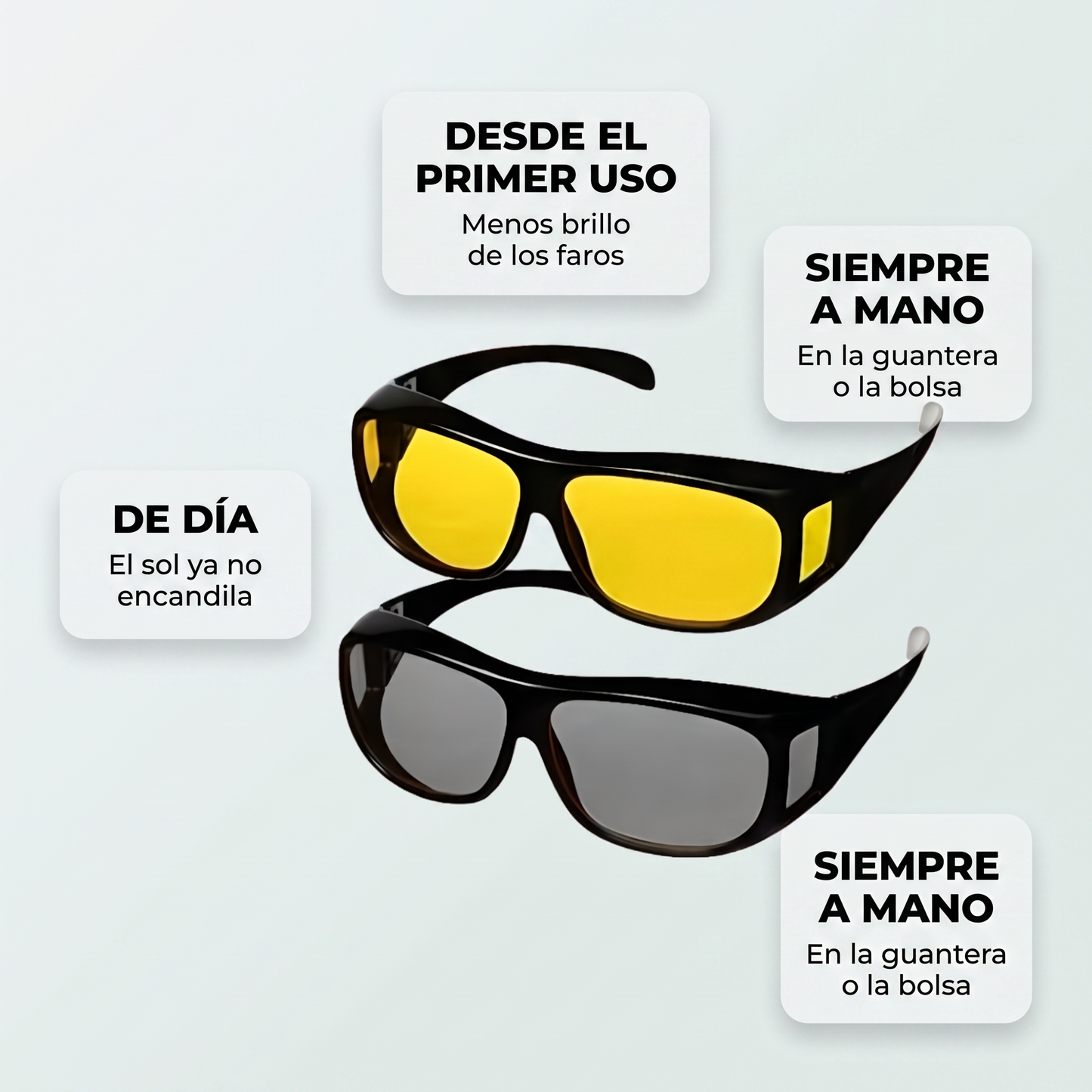 Gafas HD Vision día y noche – Maneja sin encandilarte