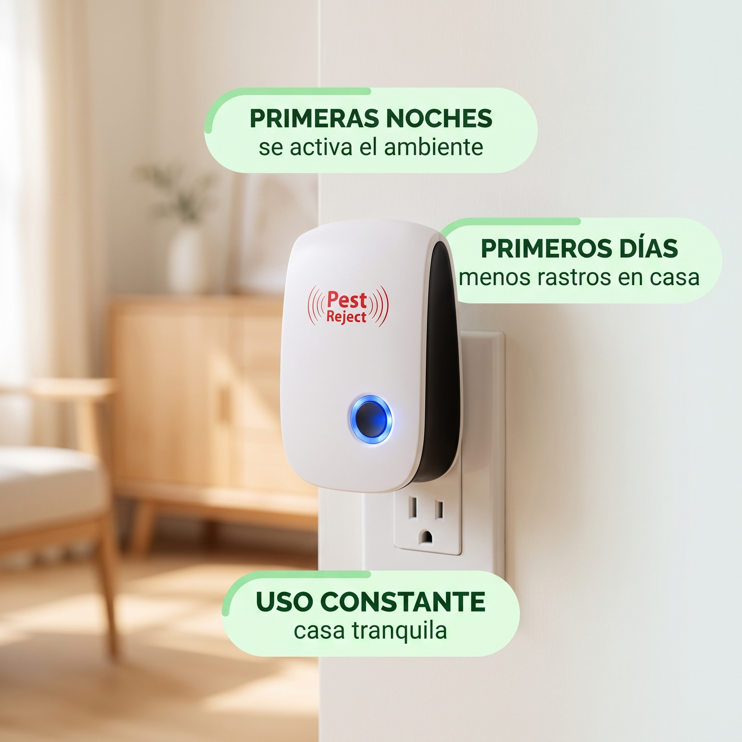 Repelente sónico ultrasónico – ahuyenta plagas sin veneno
