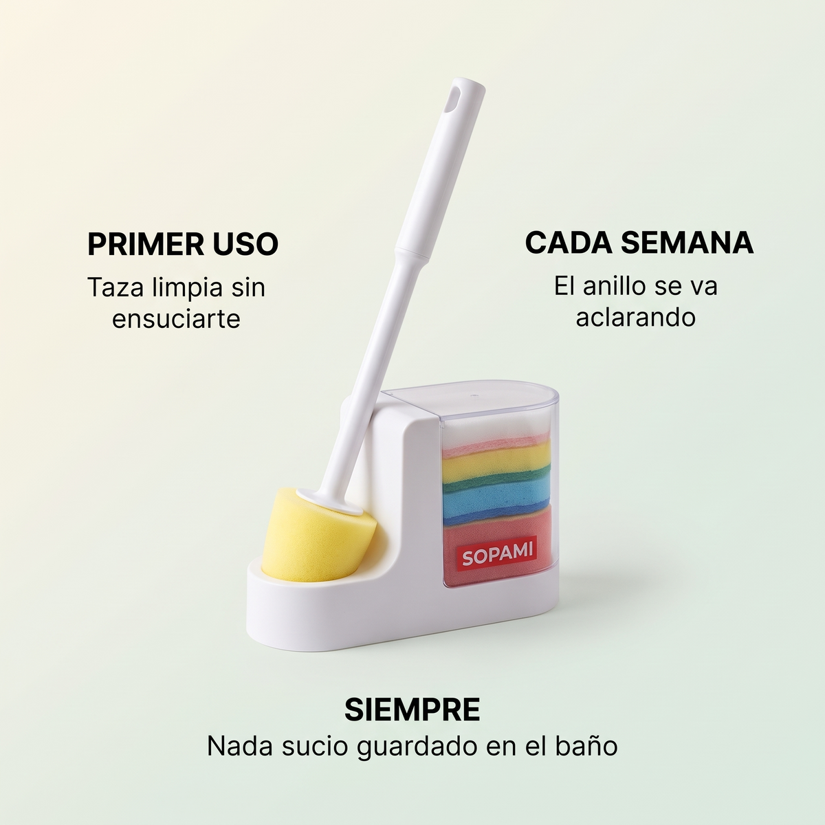 Escobilla desechable para inodoro – limpia sin tocar suciedad