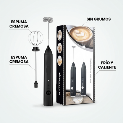 Espumador de leche eléctrico 2 en 1 – espuma cremosa al instante