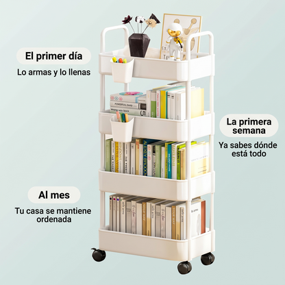 Carrito organizador con ruedas – orden en cada rincón
