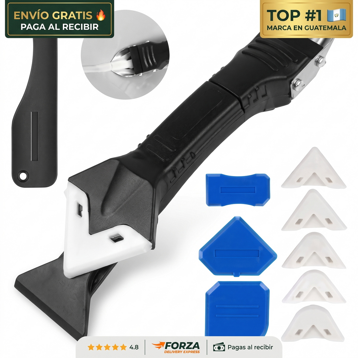 Kit para silicona 4 en 1 – juntas parejas sin usar el dedo