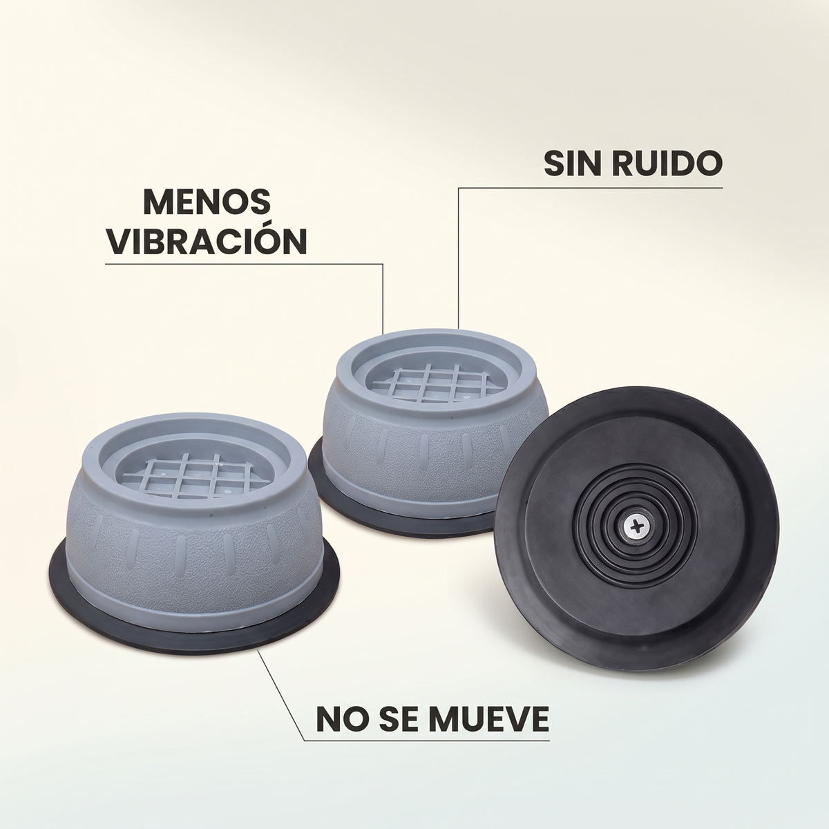 Bases antivibración para lavadora – menos ruido y movimiento