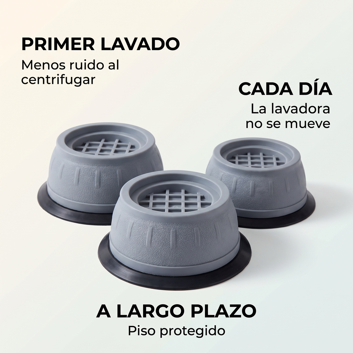 Bases antivibración para lavadora – menos ruido y movimiento
