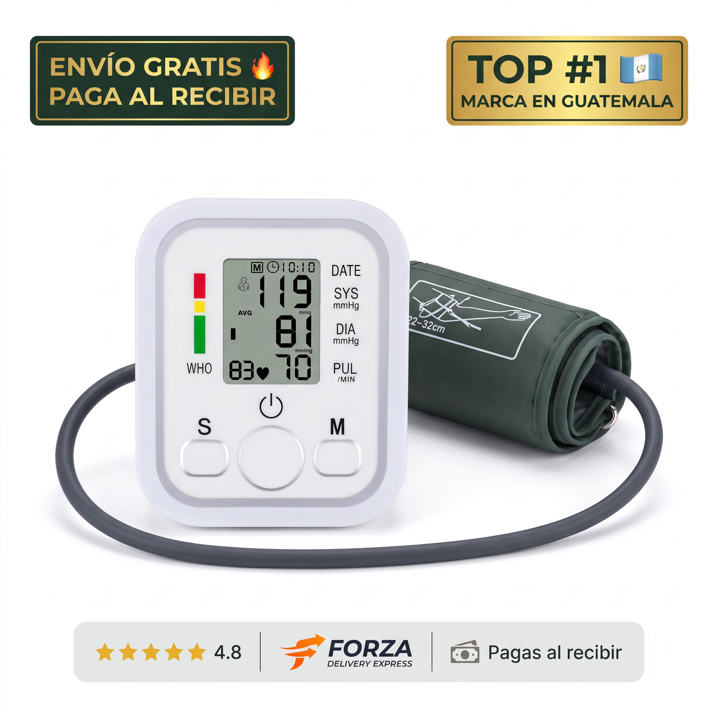 Tensiómetro digital de brazo – Control de presión en casa