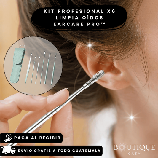 Kit Profesional X6 Limpia Oídos | EarCare Pro™