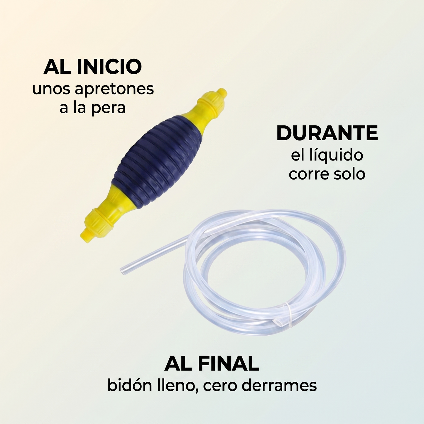 Bomba manual de trasiego con manguera – Pasa liquidos sin problemas