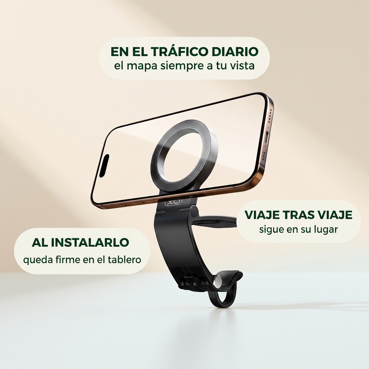 Porta celular magnético – navega sin soltar el volante