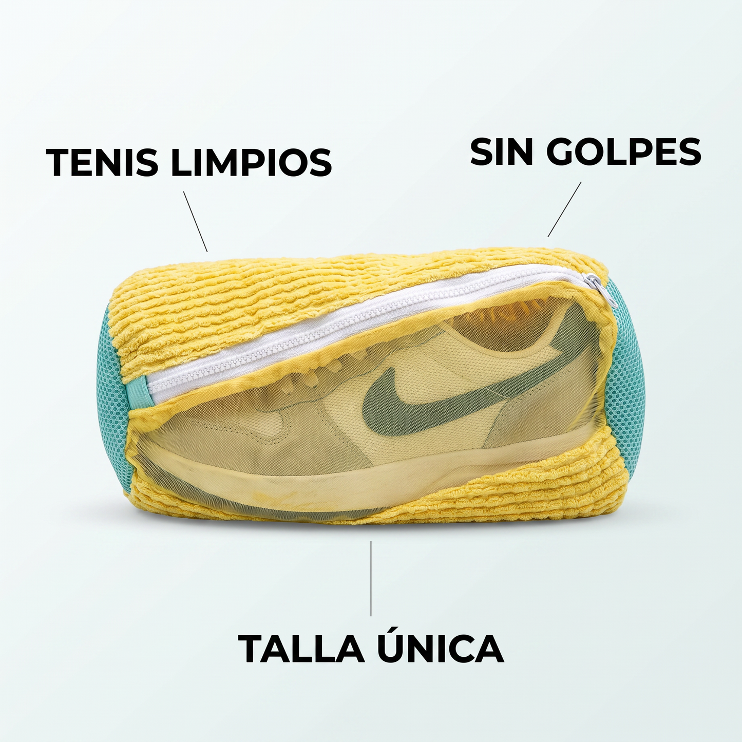 Bolsa para lavar zapatos en lavadora – limpia sin tallar