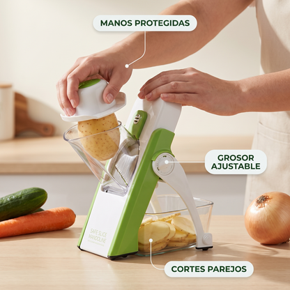 Cortador de verduras manual – rebanadas parejas y seguras
