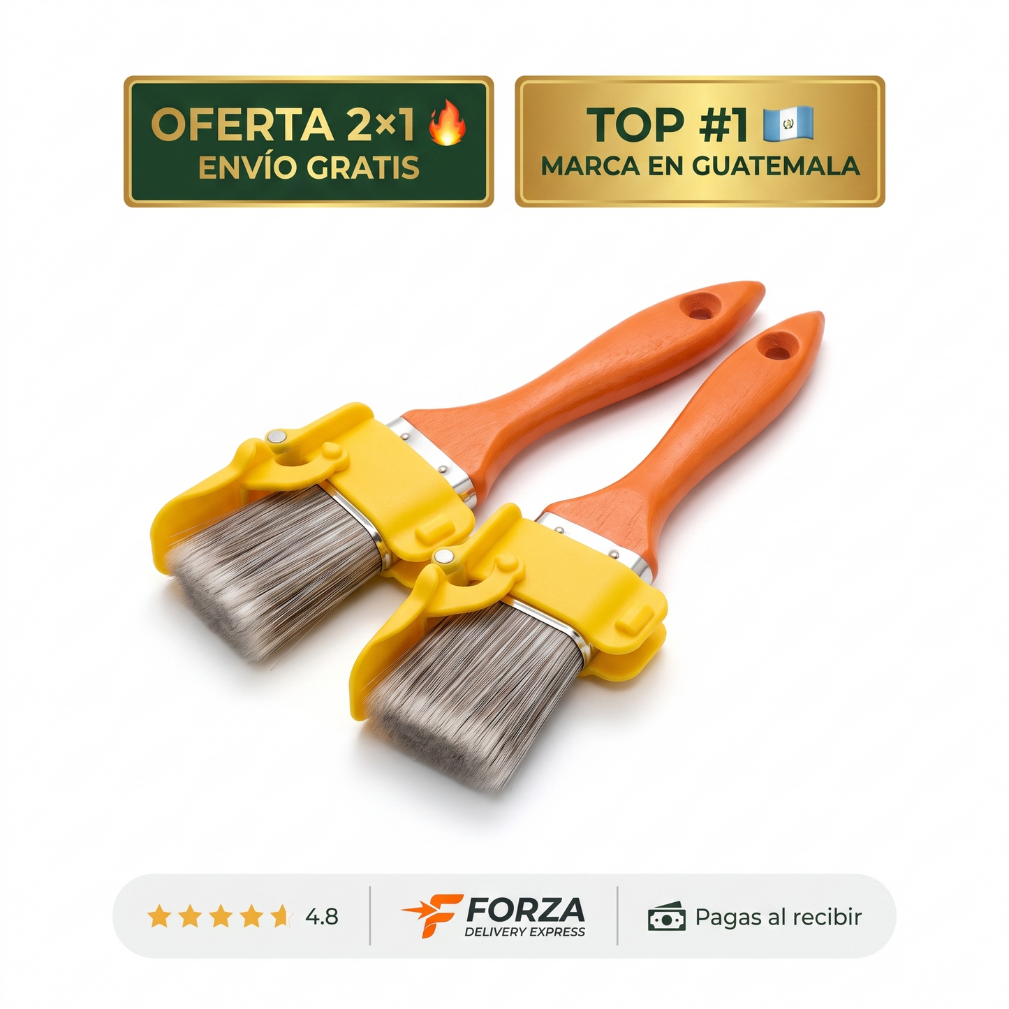 Pincel de precisión con guía – Pinta bordes sin cinta