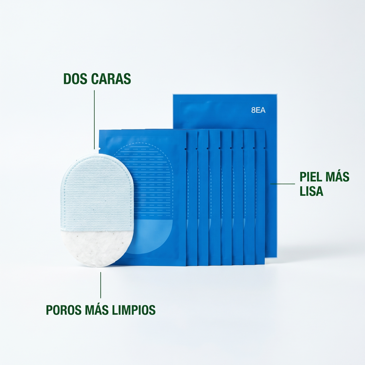 Pack 8 Discos exfoliantes para piel sensible – Rostro más luminoso