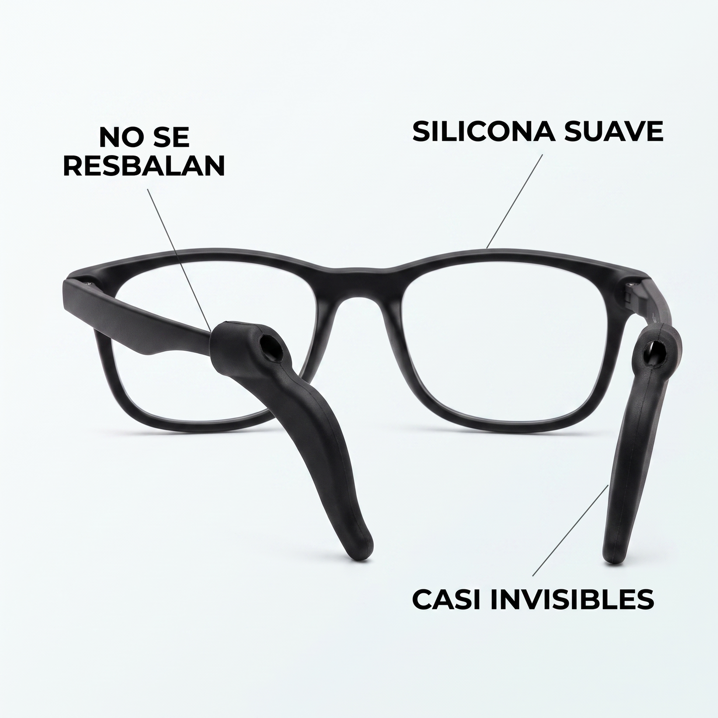 Pack 12 Soportes antideslizantes para lentes – Ya no se te resbalan