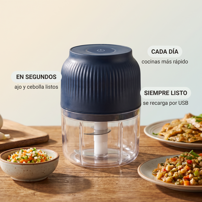 Mini procesador de alimentos recargable – pica en segundos