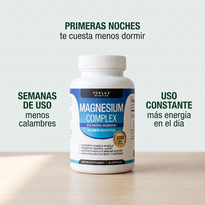 Complejo de magnesio en cápsulas – descanso y menos calambres