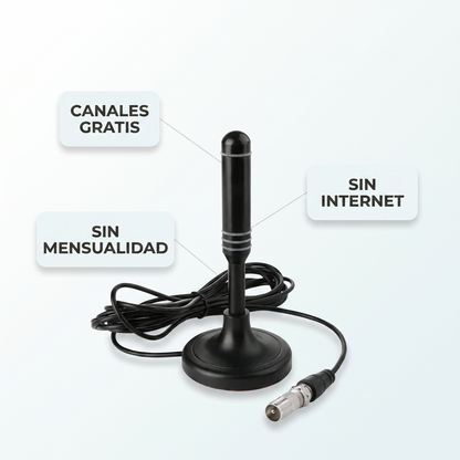 Antena de tv digital interior – Capta canales sin pagar cable