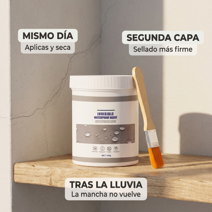 Impermeabilizante transparente con brocha – sella goteras y fugas