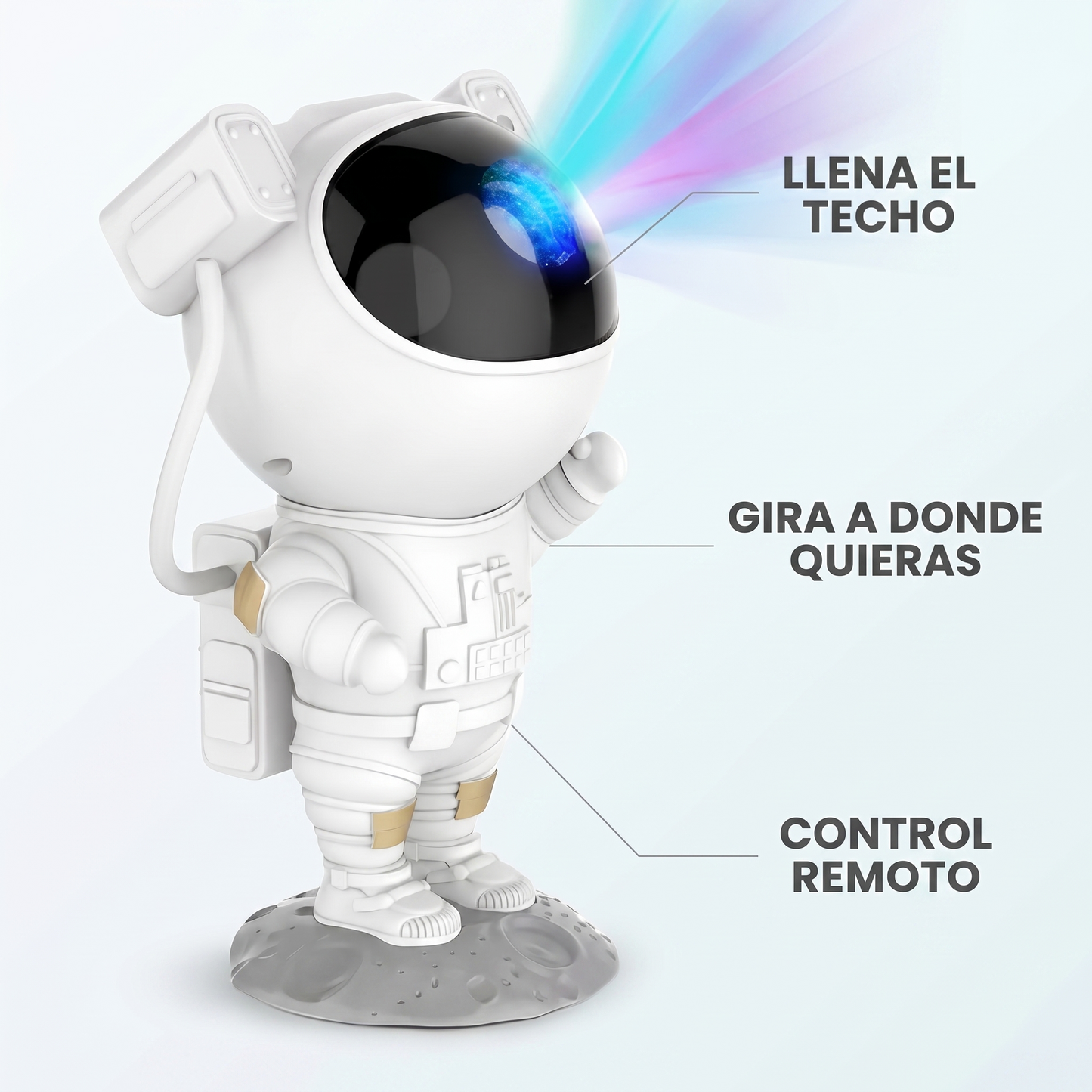 Proyector de galaxia astronauta – convierte tu cuarto en cielo