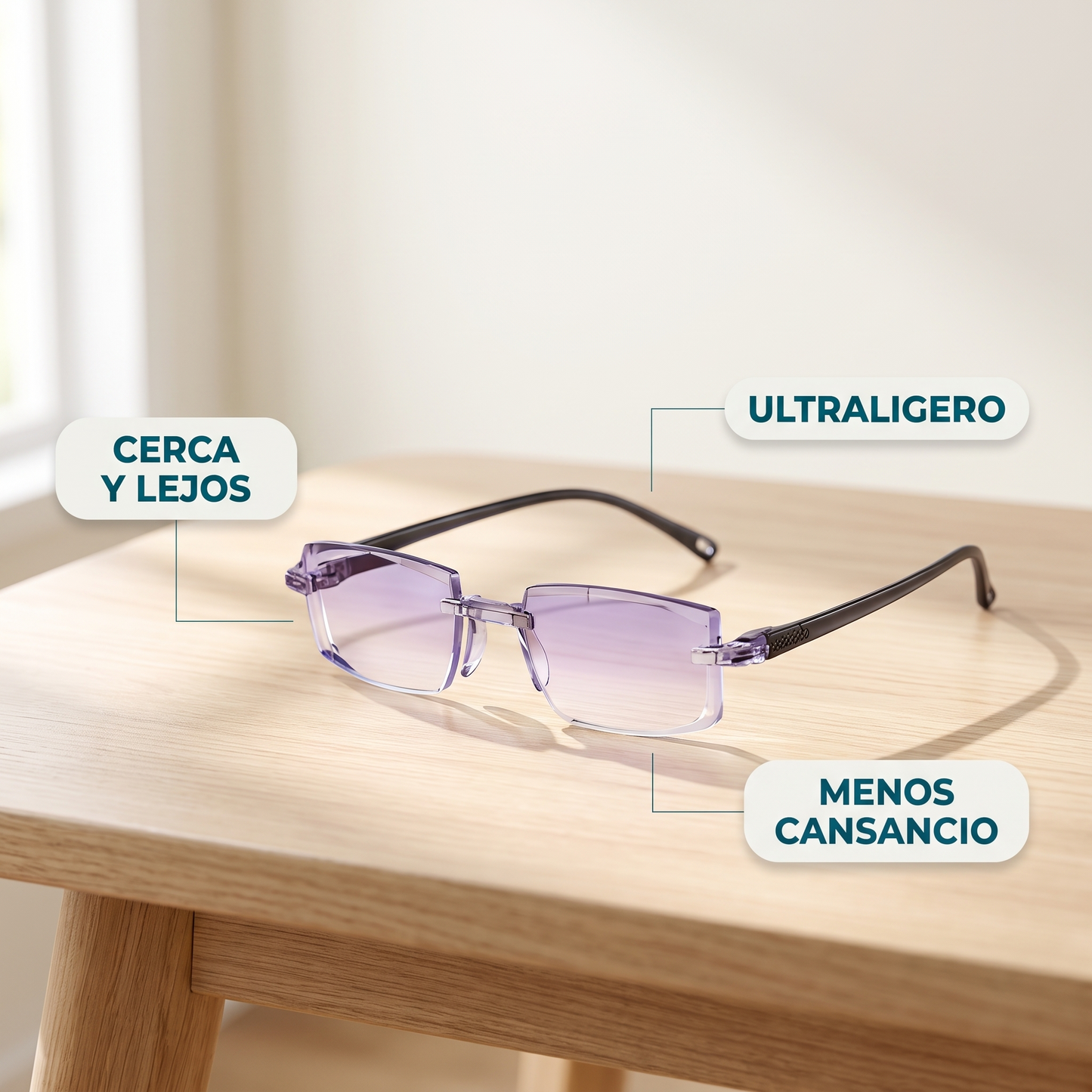 Lentes multifocales progresivos TR90 – ve de cerca y de lejos