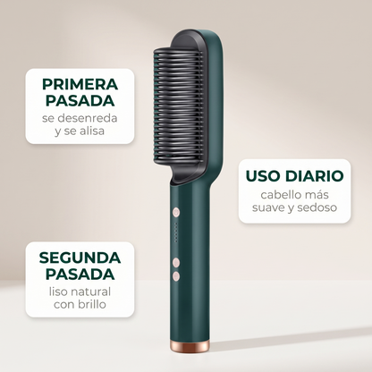 Plancha cepillo alisador de cabello – liso con brillo en minutos