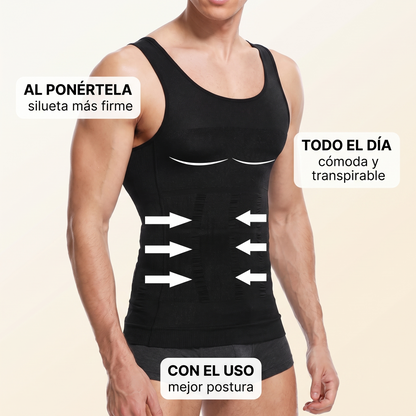 Camiseta de compresión térmica para hombre – abdomen más plano