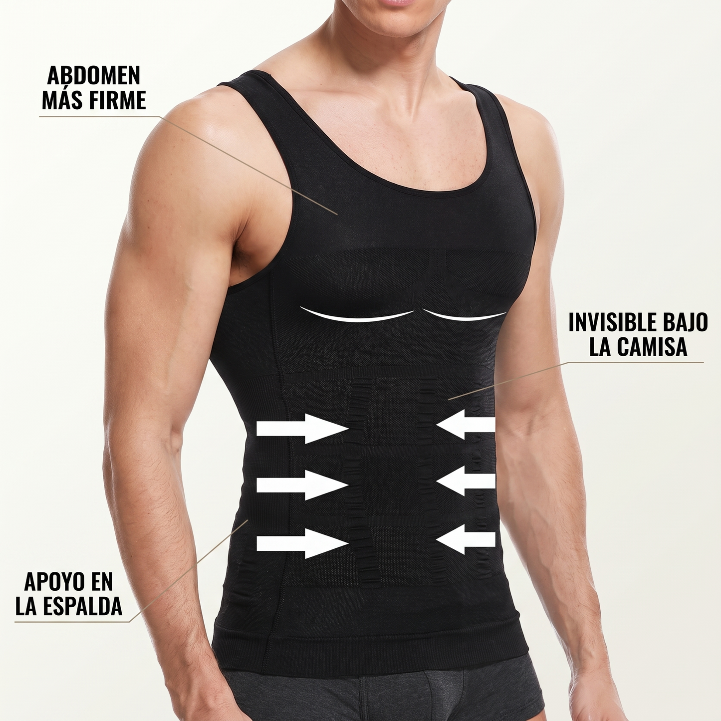 Camiseta de compresión térmica para hombre – abdomen más plano
