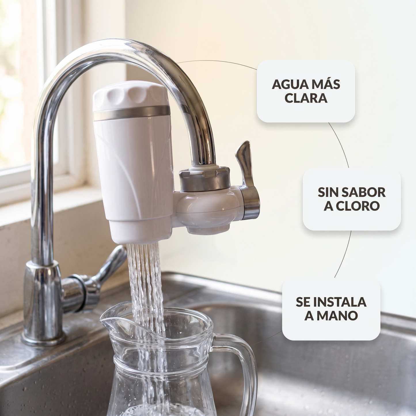 Filtro purificador de agua para grifo – agua más limpia