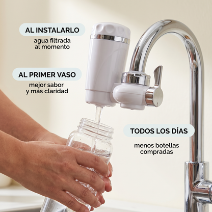 Filtro purificador de agua para grifo – agua más limpia