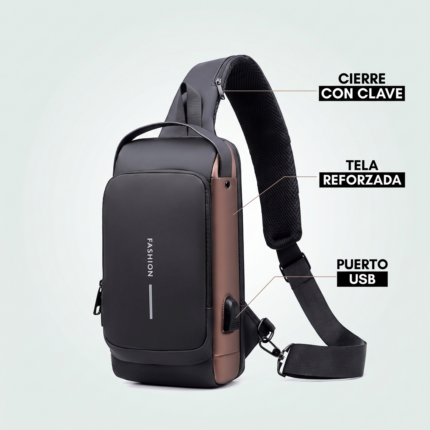 Bolso antirrobo cruzado con clave – tus cosas seguras en la calle