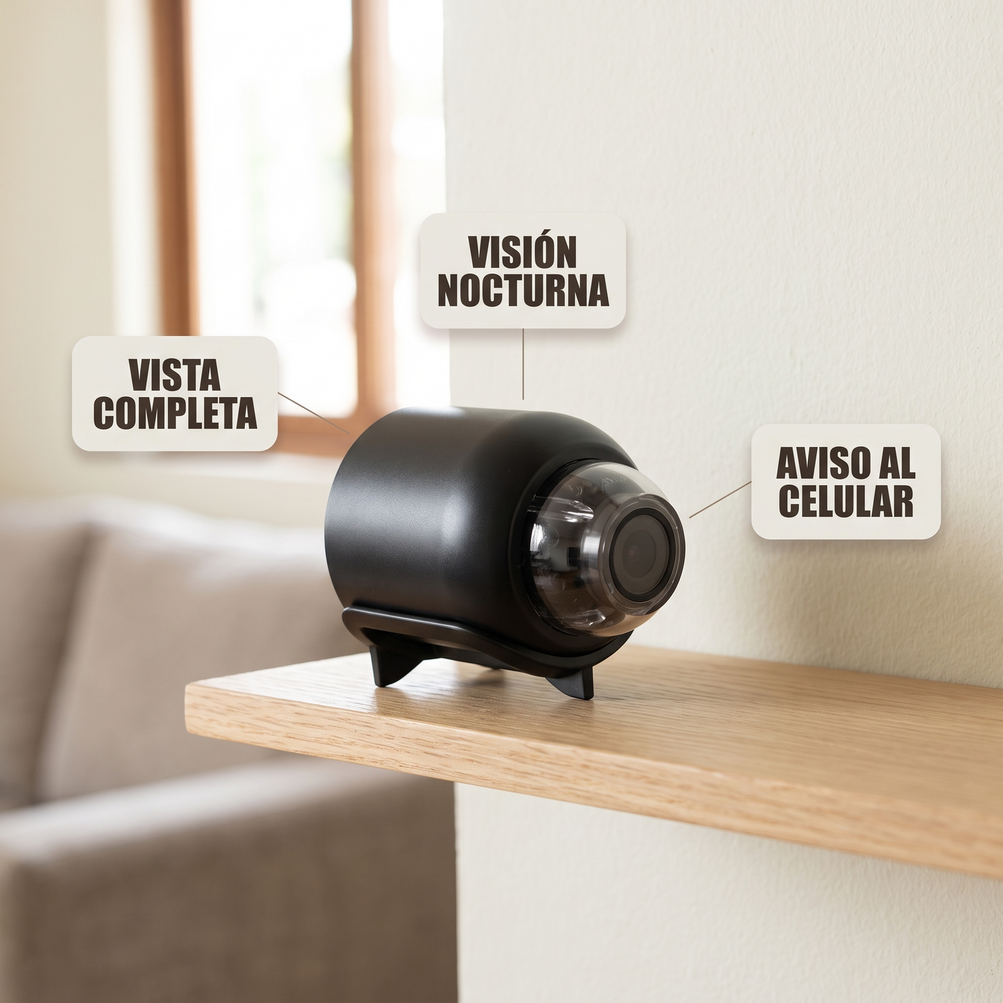 Cámara de seguridad WiFi – Cuida tu casa desde el celular