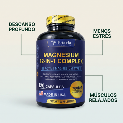 Magnesium complex 12 en 1 – Duerme mejor y despierta con energía