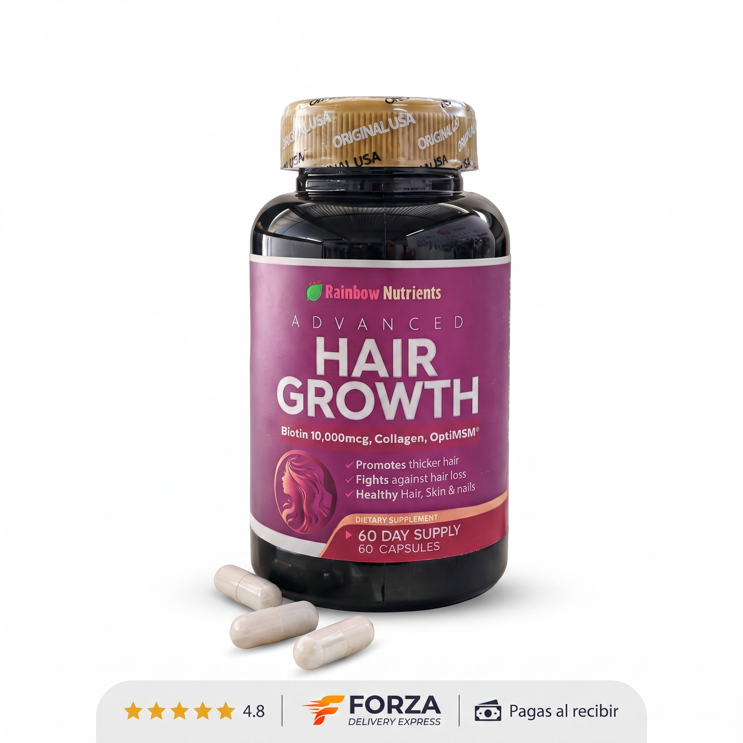Hair Growth – Cápsulas para densidad y crecimiento capilar