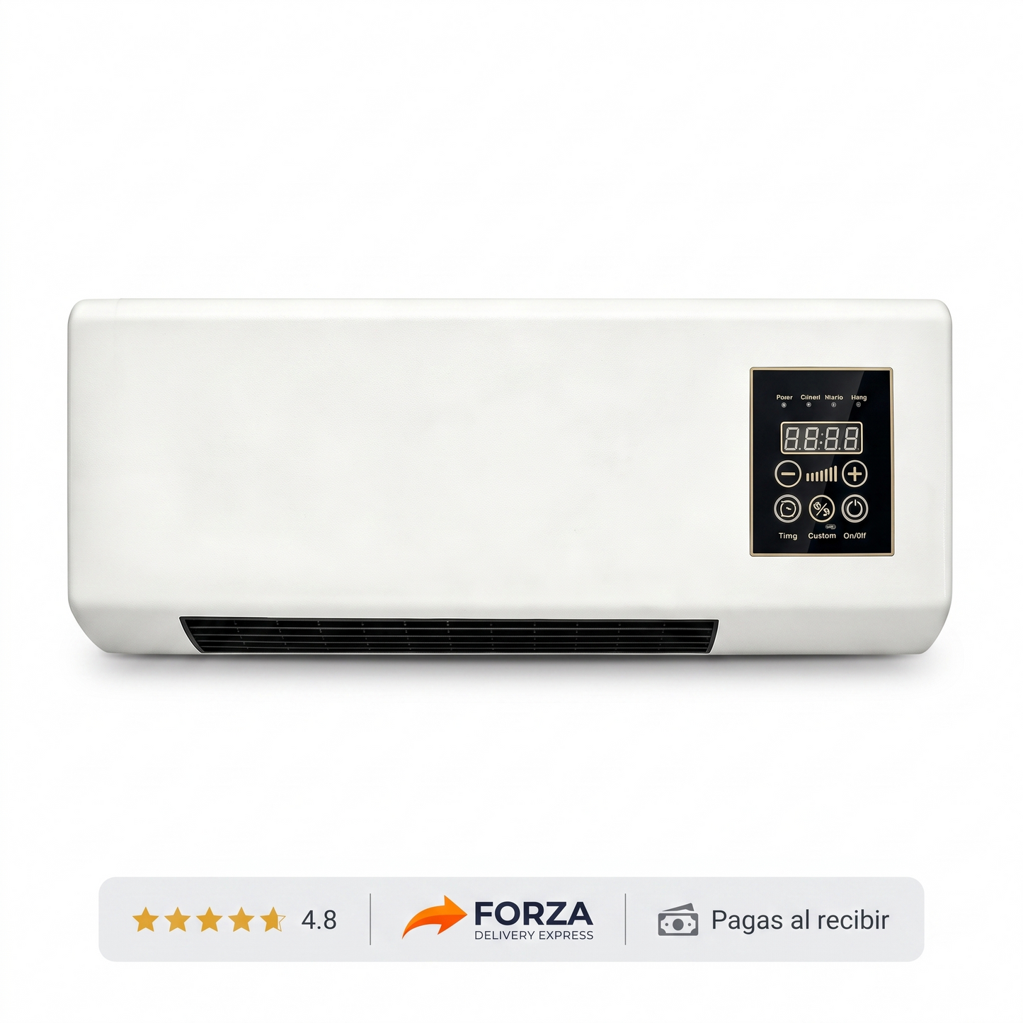 Calefactor de pared digital – calor rápido en tu cuarto