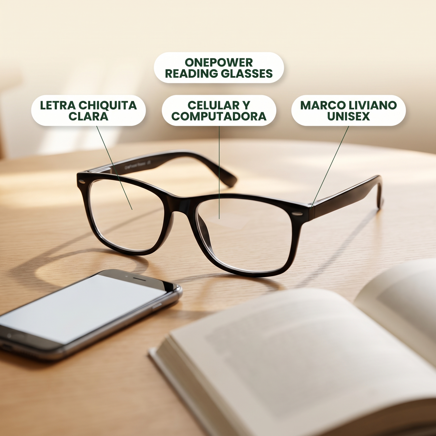 Lentes de lectura One Power – Un par para varias graduaciones
