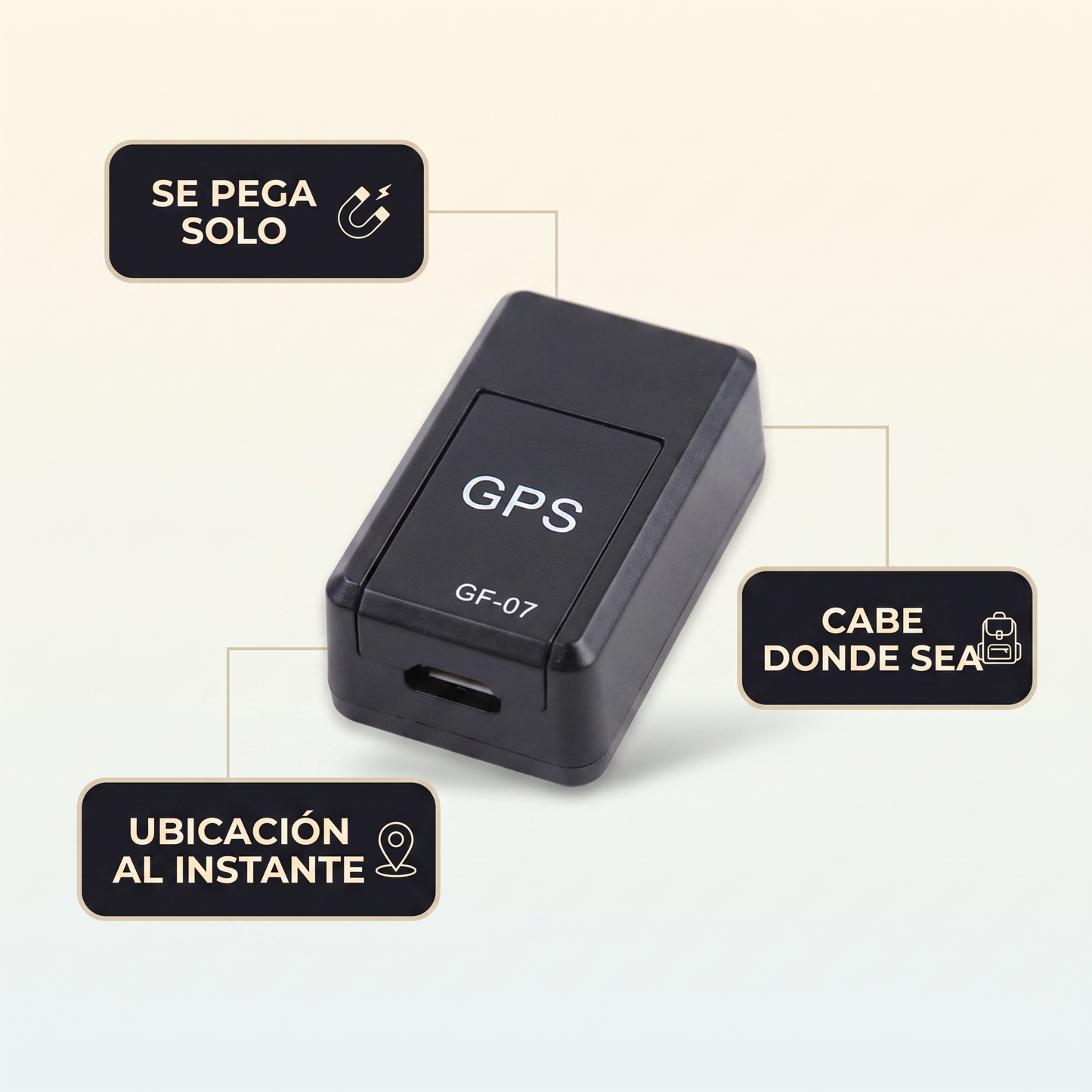 Mini rastreador GPS para auto – ubicación en tiempo real
