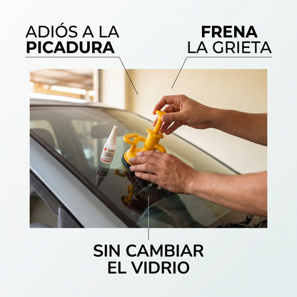 Kit reparador de parabrisas – Borra picaduras sin cambiar vidrio