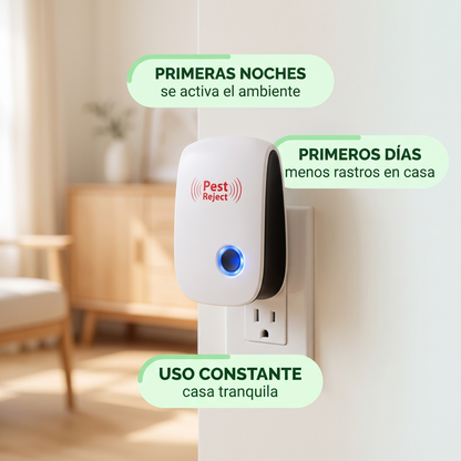 Repelente sónico ultrasónico – ahuyenta plagas sin veneno