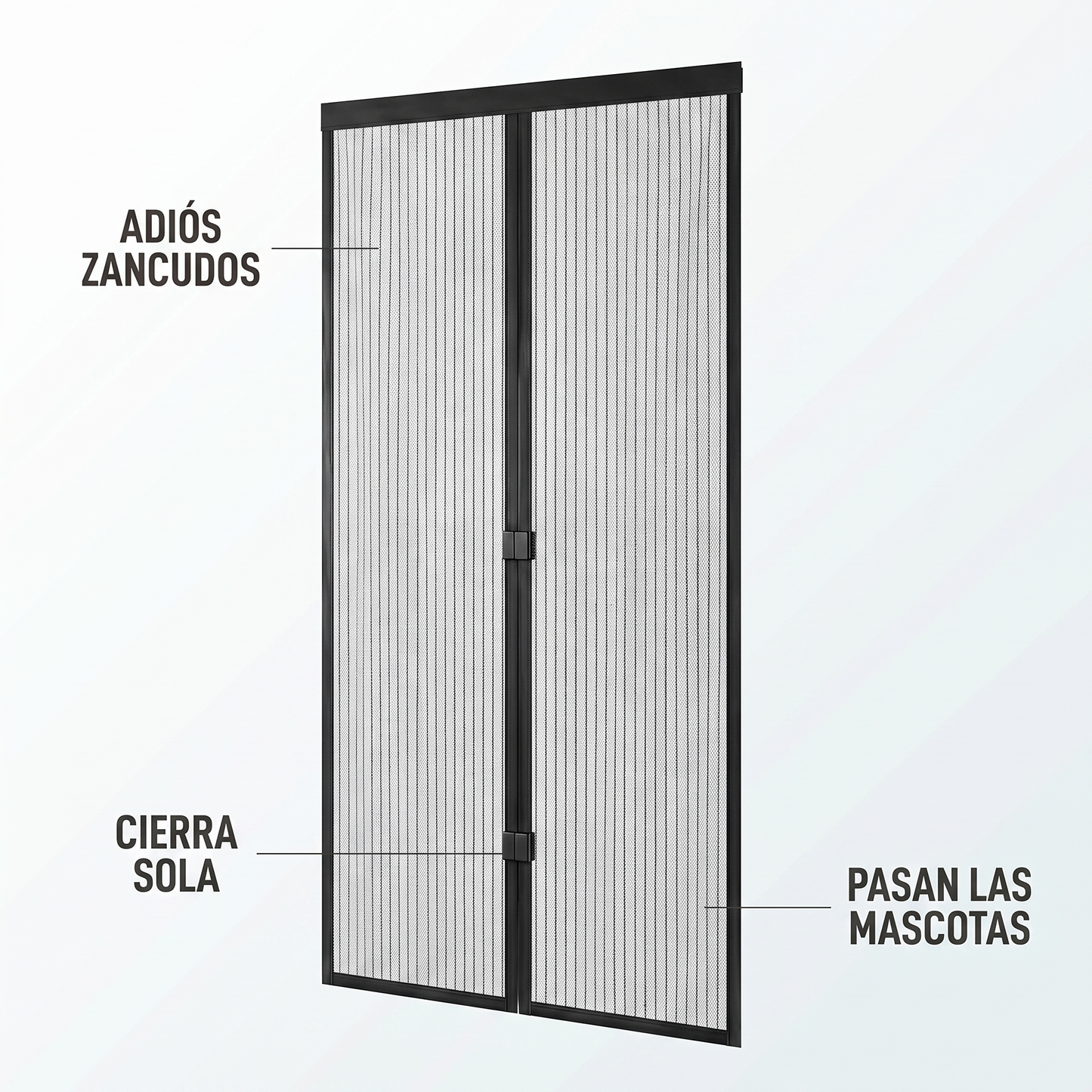 Cortina antimosquitos para puerta – Aire fresco sin bichos