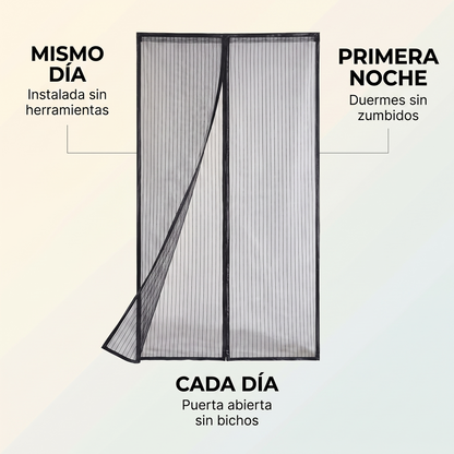 Cortina antimosquitos para puerta – Aire fresco sin bichos