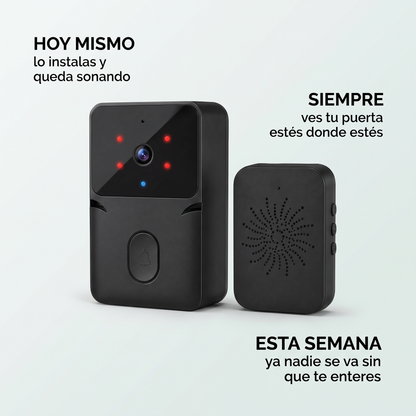 Timbre inalámbrico WiFi con cámara – mira quién toca