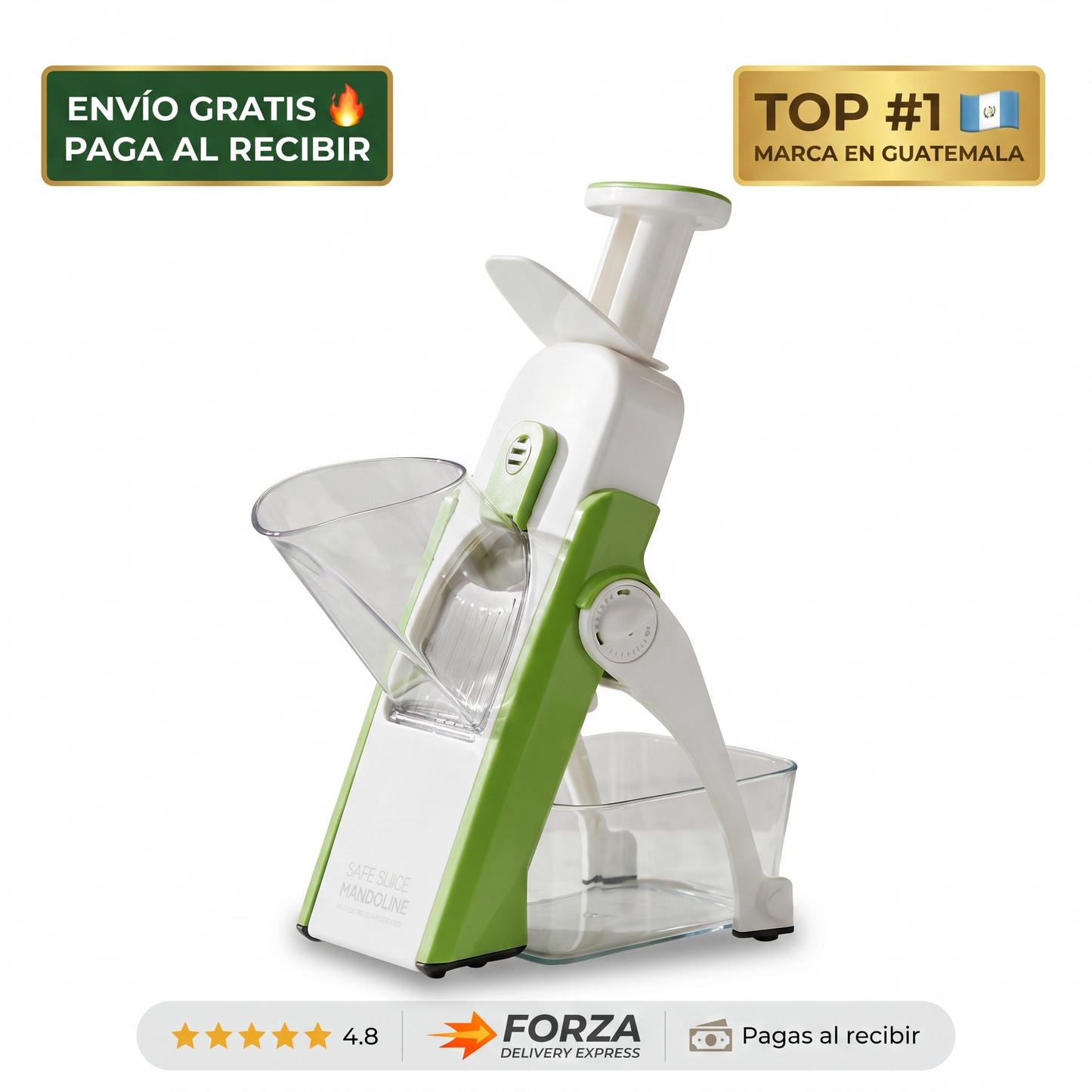 Cortador de verduras manual – rebanadas parejas y seguras
