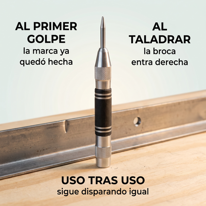 Punzón de centro automático – la broca ya no se te corre
