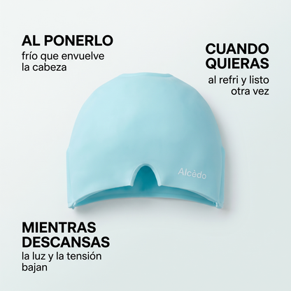 Gorro de gel para migrañas – Alivio frío sin pastillas