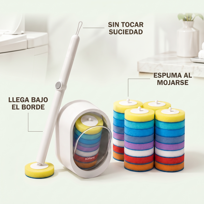 Escobilla desechable para inodoro – limpia sin tocar suciedad