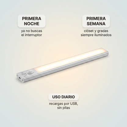 2x1 Lámparas LED con sensor de movimiento – luz automática sin cables