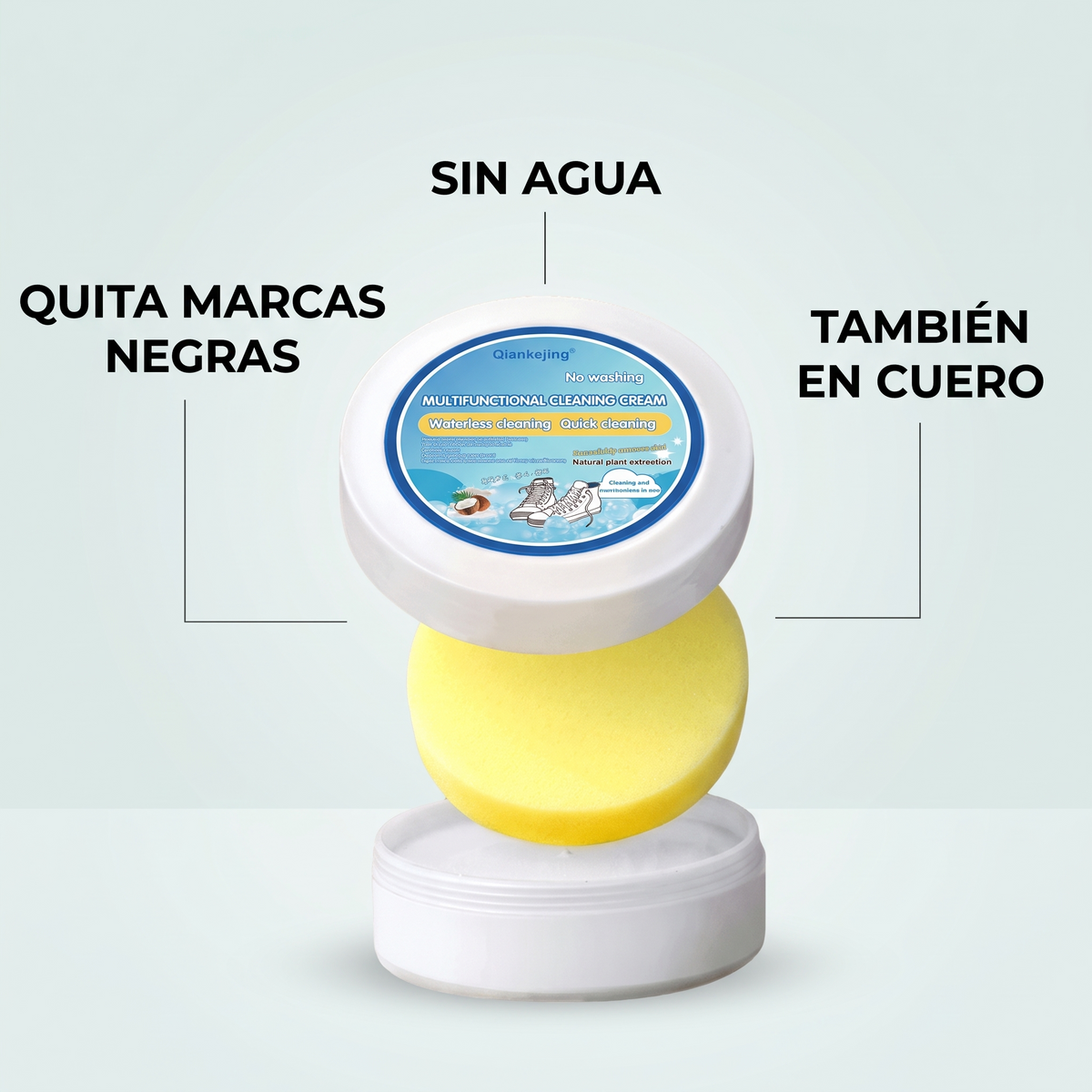 Crema para limpiar tenis blancos – quita marcas y raspones
